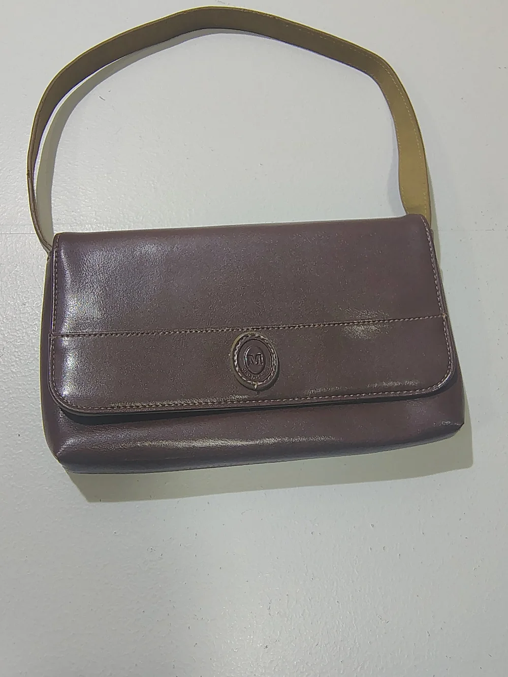 Mondani NY Simulated Leather Bag in Dark Brown Y2K